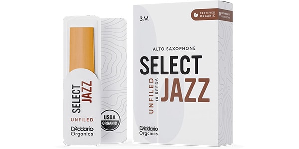 D&#39;Addario Woodwinds / Alto Sax reeds Organic Select Jazz 3M  Unfiled