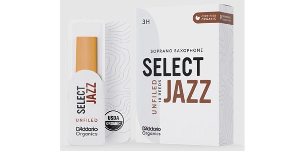 D&#39;Addario Woodwinds / Soprano Sax reeds Organic Select Jazz 3H Unfiled