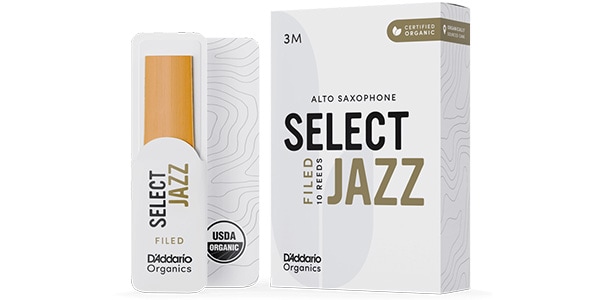 D&#39;Addario Woodwinds / Alto Sax reeds Organic Select Jazz 3M Unfiled