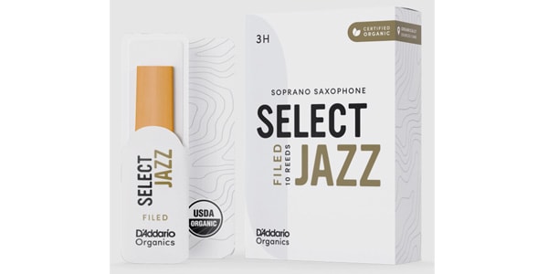 D&#39;Addario Woodwinds / Soprano Sax reeds Organic Select Jazz 3H Unfiled
