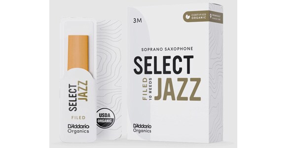 D&#39;Addario Woodwinds / Soprano Sax reeds Organic Select Jazz 3M Unfiled
