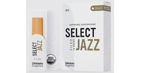 D&#39;Addario Woodwinds / Soprano Sax reeds Organic Select Jazz 4H Unfiled