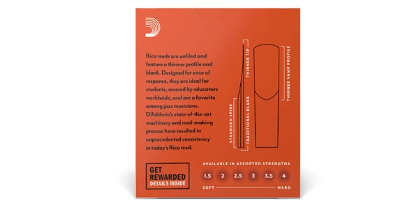 D'Addario Woodwinds / Soprano Saxophone Reed Rico 3.5 画像2