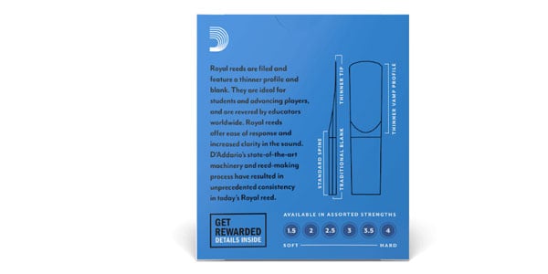 D&#39;Addario Woodwinds ( ダダリオウッドウインズ )  / ソプラノサックスリード リコ ロイヤル 3.0画像2