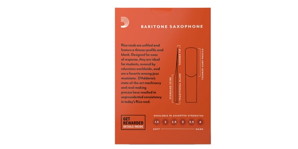 D'Addario Woodwinds / Baritone Saxophone Reed Rico 2.5 画像2