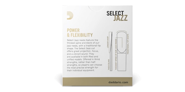 D'Addario Woodwinds / アルトサックスリード ジャズセレクト 2S ファイルド 画像2