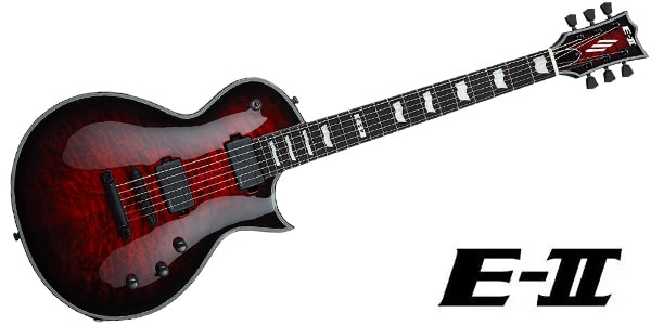 E-II ( イーツー )  / EC QM FL See Thru Black Cherry Sunburst