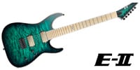 E-II M-II NT HS QM Black Turquoise Burst