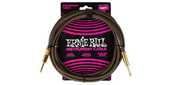 ERNIE BALL / Braided Instrument Cable Straight/Straight 10ft Pay Dirt