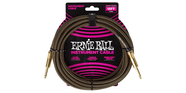 ERNIE BALL / Braided Instrument Cable Straight/Straight 18ft Pay Dirt