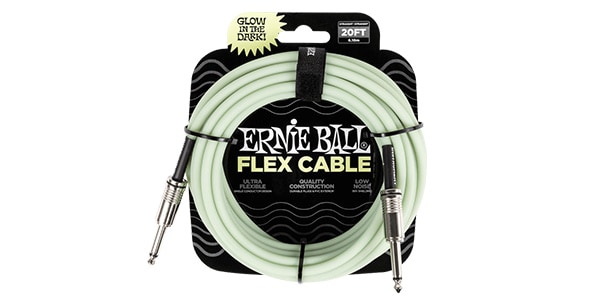 ERNIE BALL ( アーニー・ボール )  / Flex Instrument Cable Straight/Straight 20ft Glow in Dar