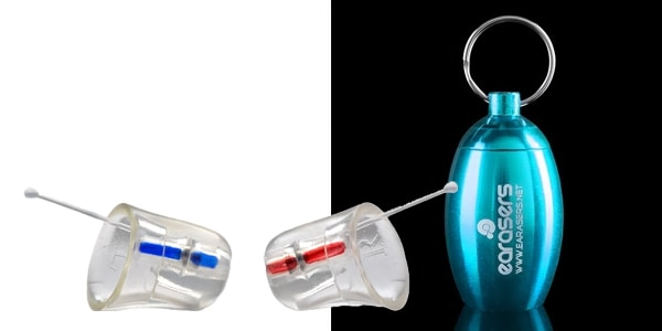 EARASERS Musician&#039;s Hi-Fi Earplugs Sサイズ ＋専用ケース アクア