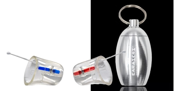 EARASERS/Musician's Hi-Fi Earplugs Lサイズ ＋専用ケース シルバー