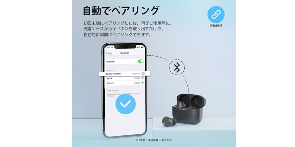 EarFun ( イヤーファン )  / EarFun Free Mini 完全ワイヤレスイヤホン画像5