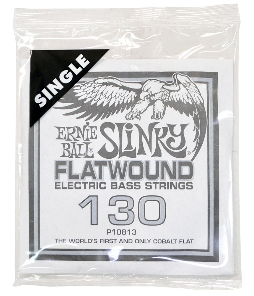 ERNIEBALL/.130 Slinky Flatwound Electric Bass String Single