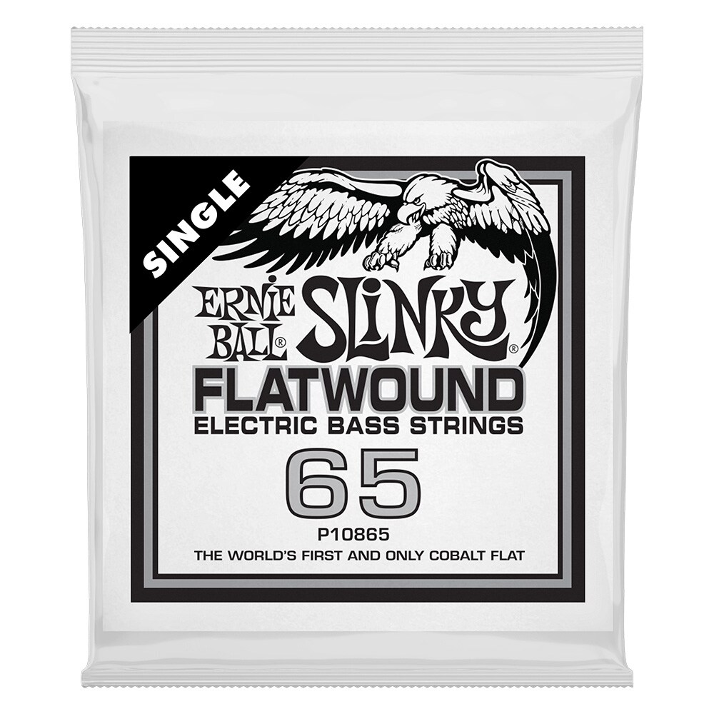 ERNIEBALL/.065 Slinky Flatwound Electric Bass String Single