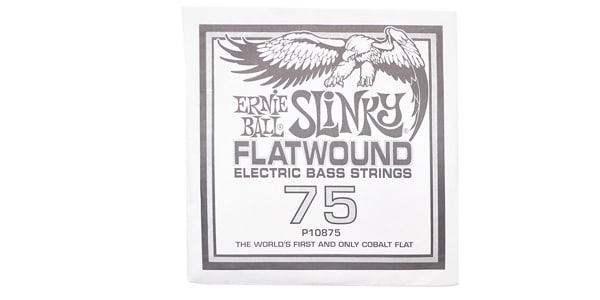 ERNIE BALL / .075 Slinky Flatwound Electric Bass String Single