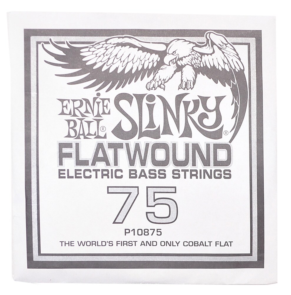 ERNIEBALL/.075 Slinky Flatwound Electric Bass String Single