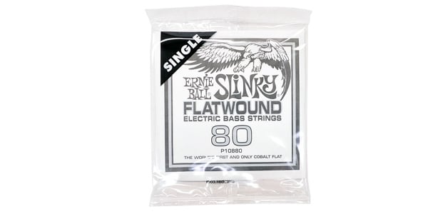 ERNIE BALL / .080 Slinky Flatwound Electric Bass String Single