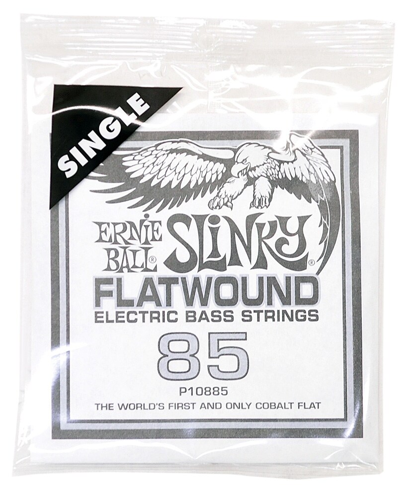 ERNIEBALL/.085 Slinky Flatwound Electric Bass String Single