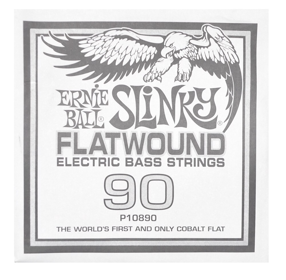 ERNIEBALL/.090 Slinky Flatwound Electric Bass String Single