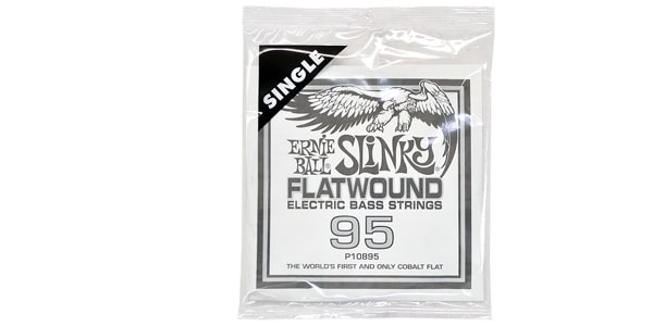 ERNIE BALL / .095 Slinky Flatwound Electric Bass String Single