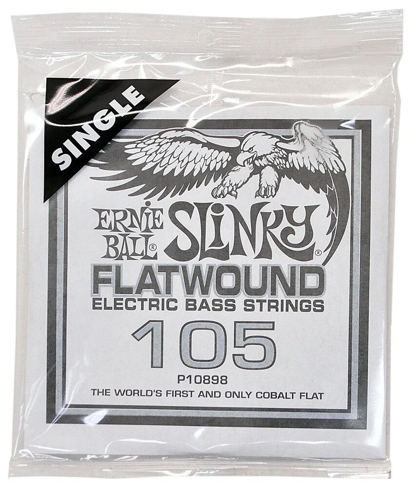 ERNIEBALL/.105 Slinky Flatwound Electric Bass String Single