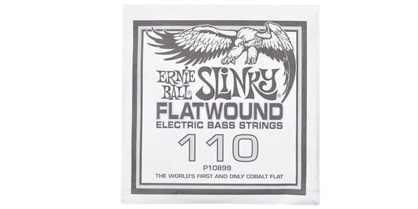 ERNIE BALL / .110 Slinky Flatwound Electric Bass String Single