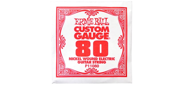 ERNIE BALL / .080 LONG SCALE NICKEL WOUND ELECTRIC GUITAR STRING