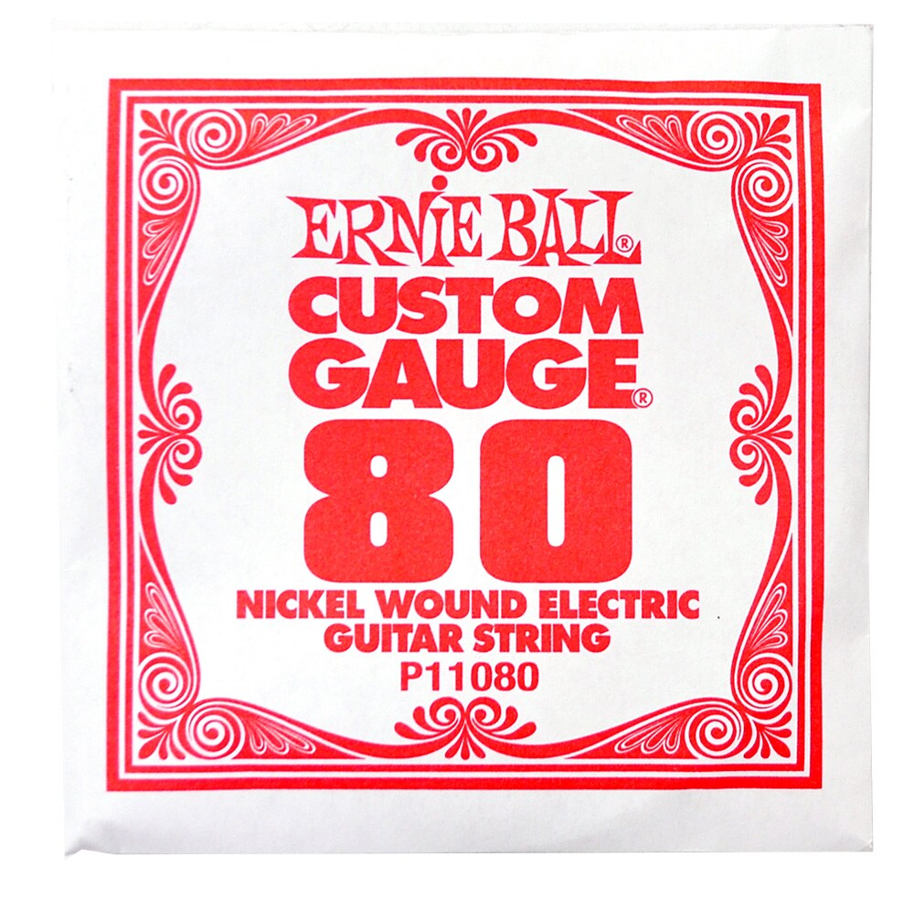 ERNIEBALL/.080 LONG SCALE NICKEL WOUND ELECTRIC GUITAR STRING