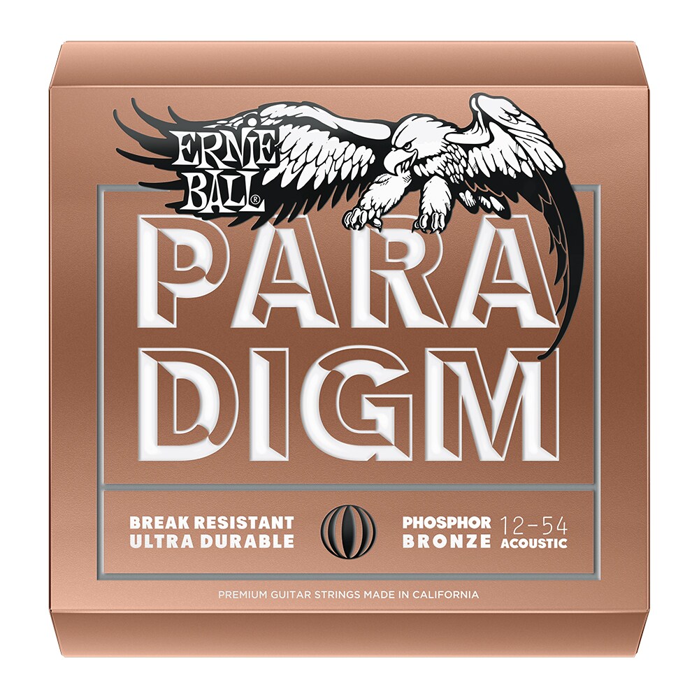 ERNIEBALL/Paradigm Phosphor Bronze AcousticGuitar Strings 12-54