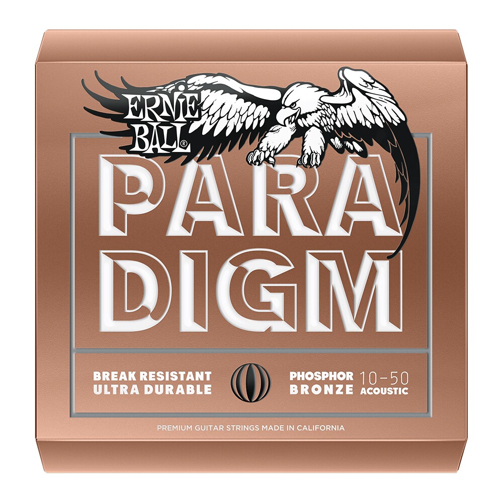 ERNIEBALL/Paradigm Phosphor Bronze AcousticGuitar Strings 10-50