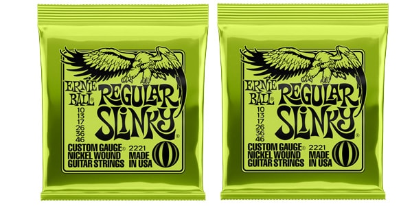 ERNIEBALL/Regular Slinky ツインパックセット