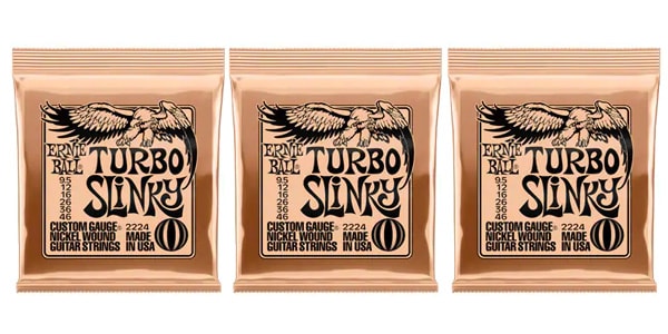 ERNIE BALL ( アーニー・ボール )  / Turbo Slinky #2224、 3パックセット