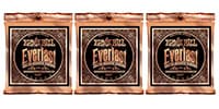 ERNIE BALL / EVERLAST COATED PHOSPHOR　LIGHT #2548、3パックセット