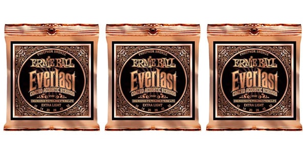 EVERLAST COATED PHOSPHOR EXTRA LIGHT、 3パックセット