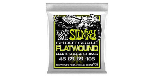 ERNIEBALL/REGULAR SLINKY FLATWOUND SHORT SCALE ELECTRIC BASS STRINGS 4