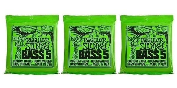 ERNIE BALL ( アーニー・ボール ) / Regular Slinky Bass 5、 3パックセット