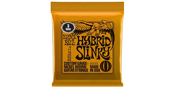 ERNIEBALL/Hybrid Slinky 3SET Pack #3222