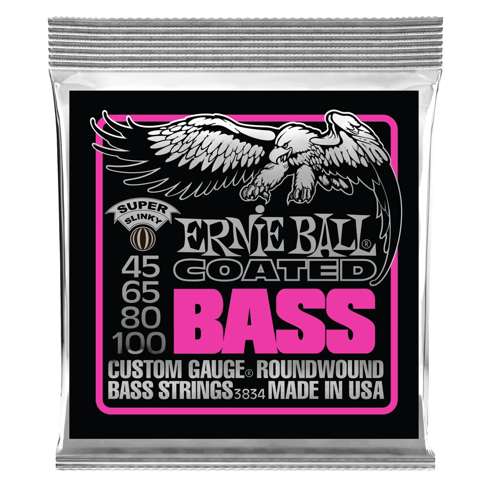 ERNIEBALL/Super Slinky Coated Electric Bass Strings 45-100