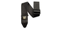 ERNIEBALL 4134 2&quot; Tri-Glide Italian Leather Strap - Black