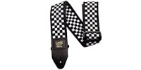 ERNIEBALL 4149 Black and White Checkered Jacquard Strap