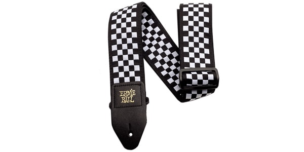 ERNIE BALL ( アーニー・ボール ) / 4149 Black and White Checkered Jacquard Strap