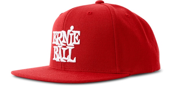ERNIE BALL ( アーニー・ボール )  / Red with White Stacked Logo Hat