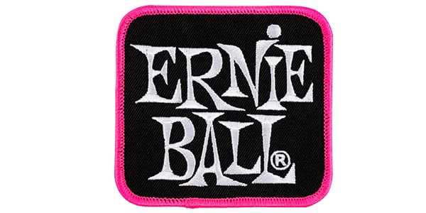 ERNIE BALL / EB Stacked Logo Patch Pink Embroidered