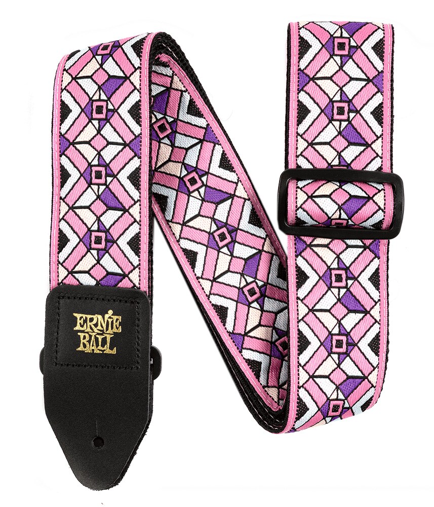 ERNIEBALL/4658 Kaleidoscope Pink Jacquard Strap