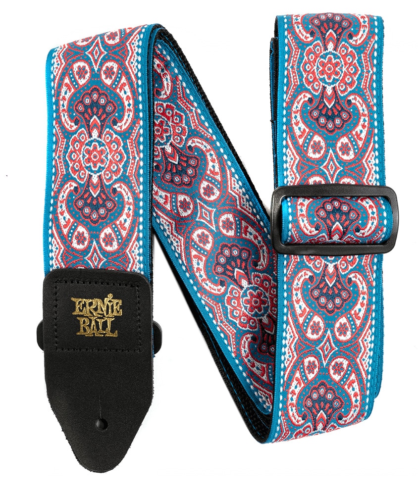 ERNIEBALL/Pink Paisley Jacquard Strap　P04666