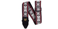 ERNIEBALL 4669 Blackjack Red Jacquard Strap