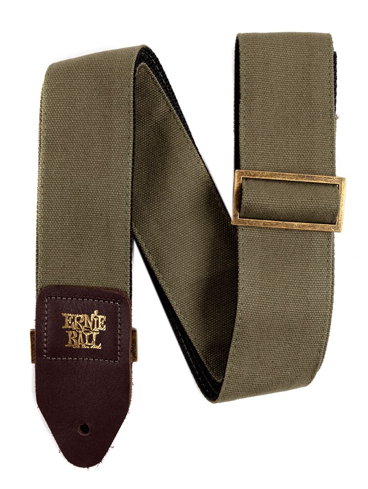 ERNIEBALL/4673 Olive Canvas Strap