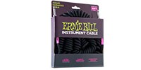 ERNIEBALL 30&#039; COILED STRAIGHT / STRAIGHT INSTRUMENT CABLE - BLACK#6044